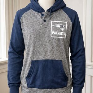 NFL Patriots Hoodie - Gray and Navy